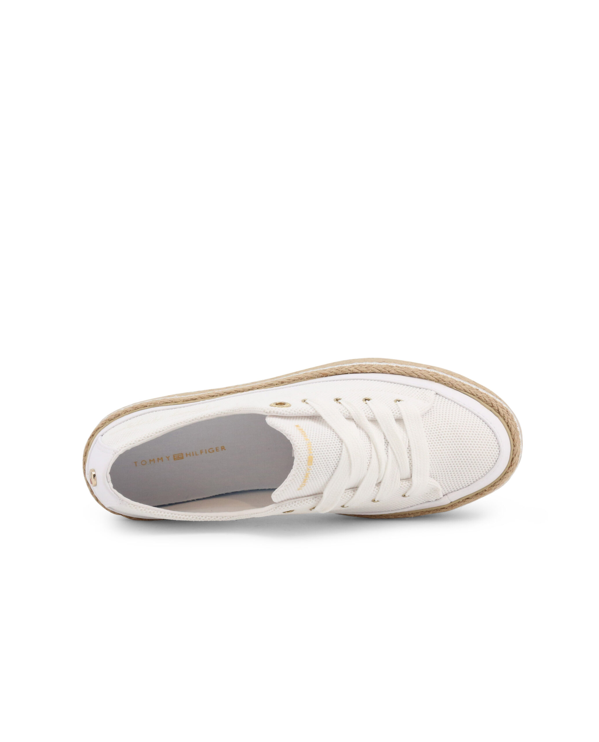 White Classic Style Sneakers - Image 4